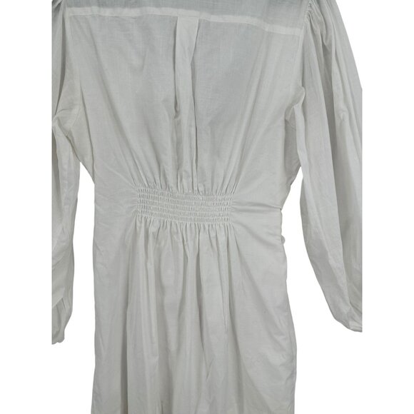 Steele Faux Wrap Ciper Dress Womens Size Large NWT Fairy Boho Peasant‎ White - Picture 14 of 14